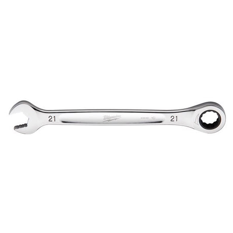 Milwaukee 21 mm X 21 mm 12 Point Metric Ratcheting Combination Wrench 11.1 in. L 1 pc