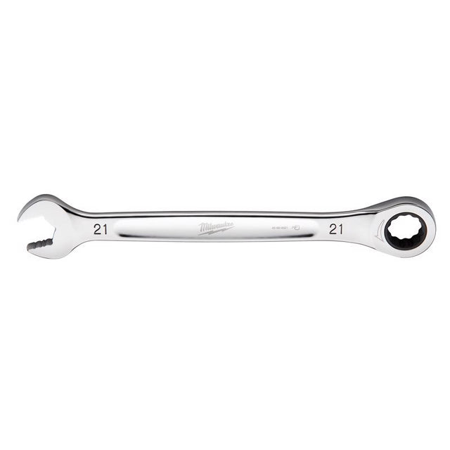 Milwaukee 21 mm X 21 mm 12 Point Metric Ratcheting Combination Wrench 11.1 in. L 1 pc