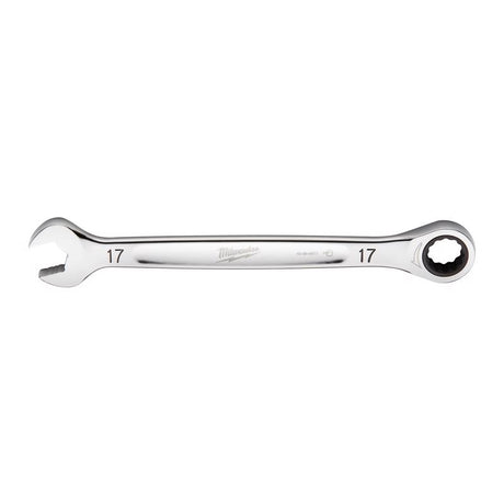 Milwaukee 17 mm X 17 mm 12 Point Metric Ratcheting Combination Wrench 9.19 in. L 1 pc