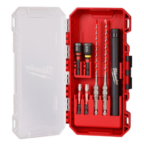 Milwaukee Shockwave 7.74 in. L Carbide Hammer Drill Bit Set Hex Shank 7 pc
