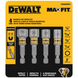 DeWalt Maxfit 2 in. L Steel Nut Setter Nut Driver Set 4 pc