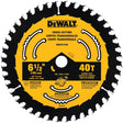 DeWalt 6-1/2 in. D X 5/8 in. Tungsten Carbide Tipped Circular Saw Blade 40 teeth 1 blade