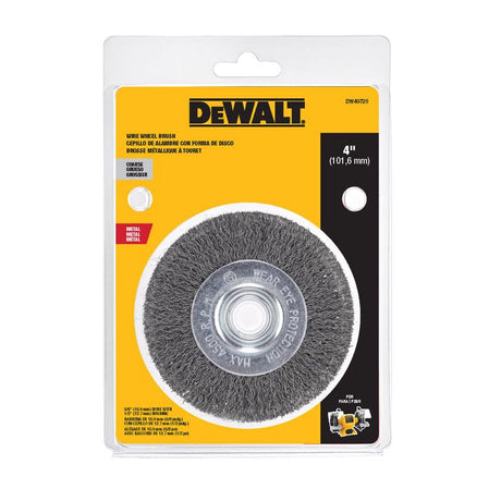 DeWalt 4 in. Coarse Crimped Wire Wheel Brush Metal 4500 rpm 1 pc