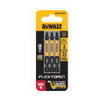 DeWalt FlexTorq Square #3 X 2.25 in. L Impact Driver Bit Set Steel 3 pc