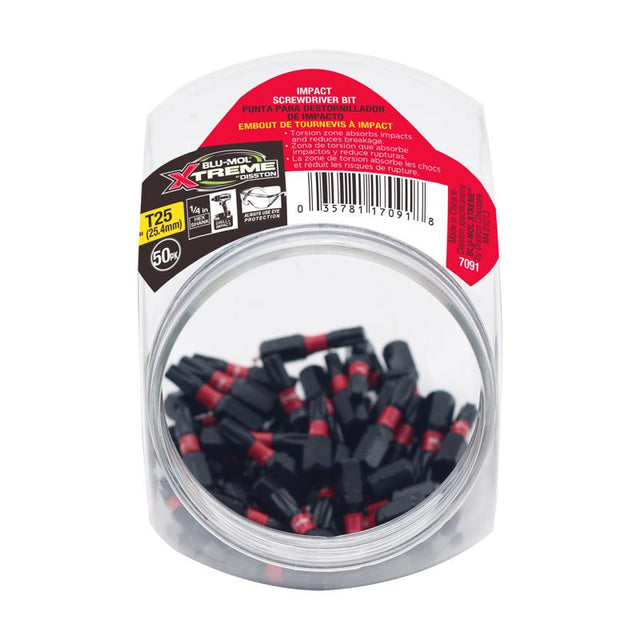 Blu-Mol Xtreme Torx T25 X 1 in. L Screwdriver Bit S2 Tool Steel 1 pc