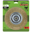 Gator 6 in. Fine Cable Twist Wire Wheel Brush Brass Coated Steel 4500 rpm 1 pc