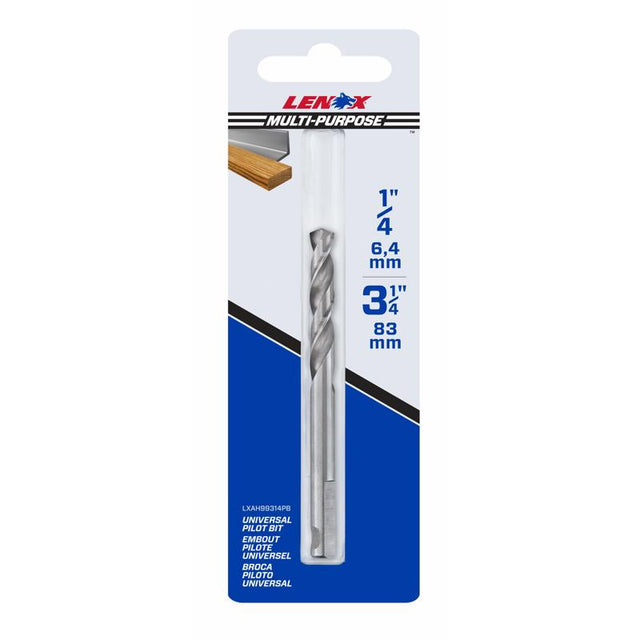Lenox 1/4 in. High Speed Steel Hole Saw Pilot Bit 1 pc