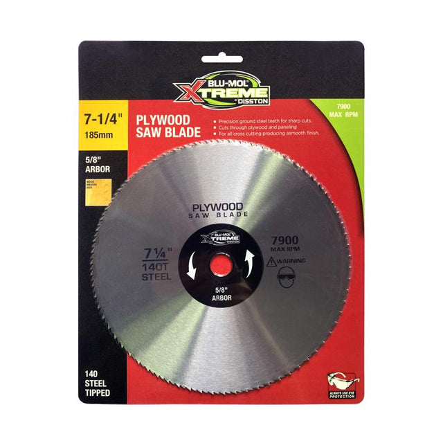 BluMol Xtreme 7-1/4 in. D X 5/8 in. Steel Circular Saw Blade 140 teeth 1 each