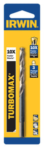 Irwin Turbomax 11/64 in. X 3-1/4 in. L High Speed Steel Drill Bit Straight Shank 1 pc