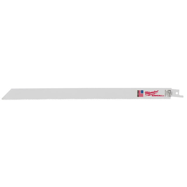 Milwaukee Sawzall 12 in. Bi-Metal Thin Kerf Reciprocating Saw Blade 10/14 TPI 5 pk