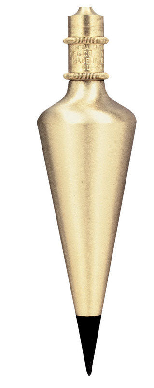 Stanley 16 oz Brass Plumb Bob 8.7 in. L 1 pc