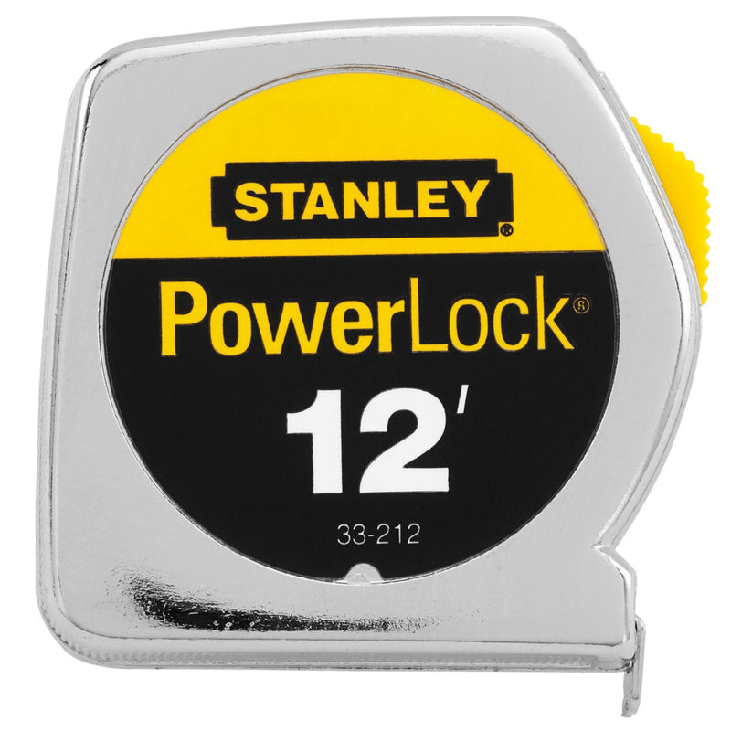 Stanley PowerLock 12 ft. L X 0.5 in. W Tape Measure 1 pk