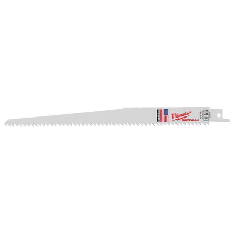 Milwaukee Sawzall 9 in. Bi-Metal Clean Wood Reciprocating Saw Blade 6 TPI 5 pk