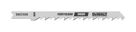DeWalt 4 in. High Carbon Steel U-Shank Jig Saw Blade 6 TPI 5 pk