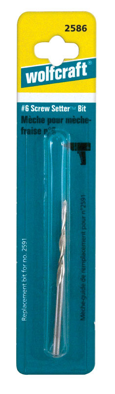 Wolfcraft Screw Setter 3 mm X 2.56 in. L High Speed Steel Tapered Drill Bit Round Shank 1 pc