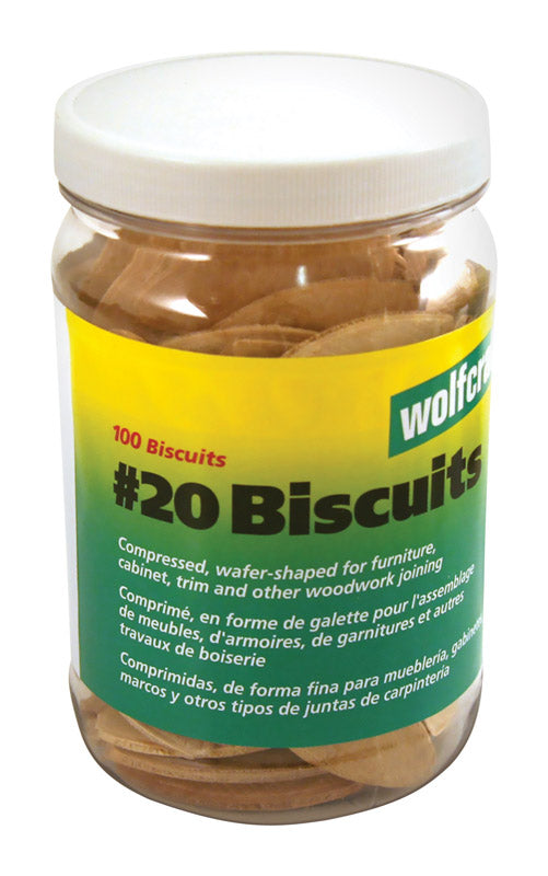Wolfcraft No.20 Biscuits 100 pc
