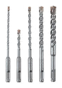 Bosch Bulldog Carbide Tipped SDS-plus Hammer Bit Set SDS-Plus Shank 5 pc