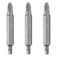 DeWalt Phillips/Square #2 Screwdriver Bit Heat-Treated Steel 3 pc
