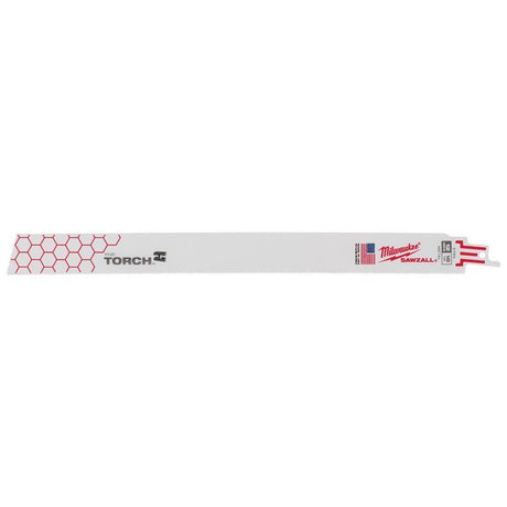Milwaukee The Torch 12 in. Bi-Metal Reciprocating Saw Blade 18 TPI 5 pk