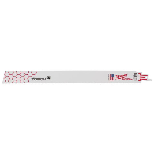 Milwaukee The Torch 12 in. Bi-Metal Reciprocating Saw Blade 18 TPI 5 pk