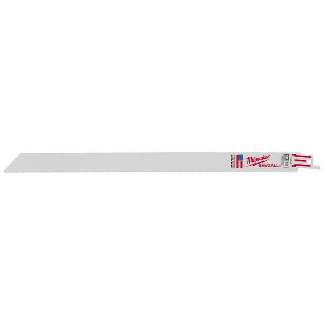 Milwaukee Sawzall 12 in. Bi-Metal Double Duty Upgrade Reciprocating Saw Blade 18 TPI 5 pk