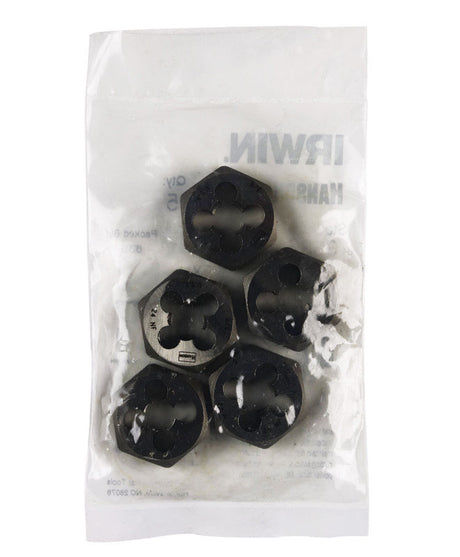 Irwin Hanson High Carbon Steel SAE Hexagon Die 3/8-24 in. 1 pc
