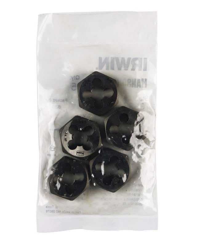 Irwin Hanson High Carbon Steel SAE Hexagon Die 3/8-24 in. 1 pc