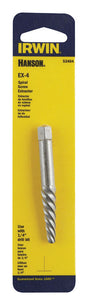 Irwin Hanson 1/4 in. X 1/4 in. D Carbon Steel Spiral Screw Extractor 6 in. 1 pc