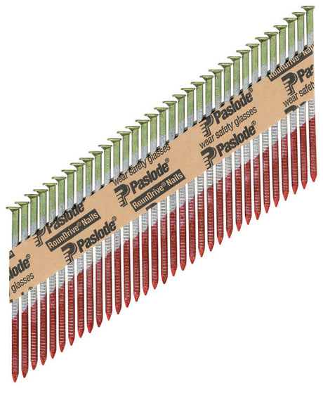 Paslode RounDrive 3-1/4 in. L Angled Strip Hot-Dip Galvanized Framing Nails 30 deg 2000 pk