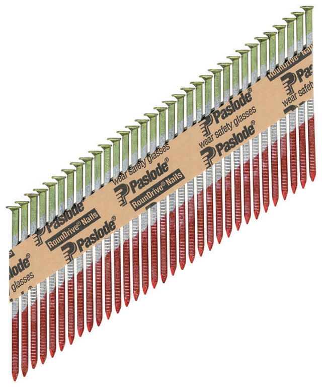 Paslode RounDrive 3-1/4 in. L Angled Strip Hot-Dip Galvanized Framing Nails 30 deg 2000 pk