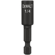 DeWalt Impact Ready 1/4 in. X 1-7/8 in. L Black Oxide Nut Driver 1 pc
