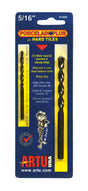 ARTU Porcelain Plus 5/16 in. X 4-1/2 in. L Tungsten Carbide Tipped Glass and Tile Bit Set Straight S
