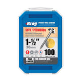 Kreg No. 8 X 1-1/2 in. L Square Zinc-Plated Pocket-Hole Screw 100 pk