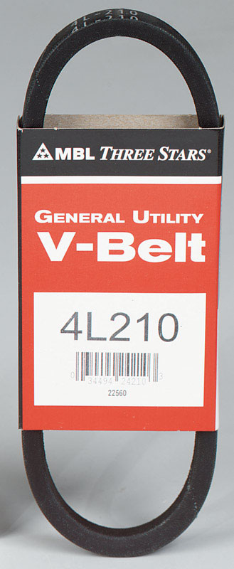 Mitsuboshi FHP 4L210 Standard General Utility V-Belt 0.5 in. W X 21 in. L For Fractional Horsepower