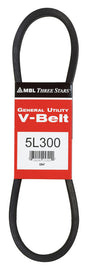 Mitsuboshi FHP 5L300 Standard General Utility V-Belt 0.63 in. W X 30 in. L For Fractional Horsepower