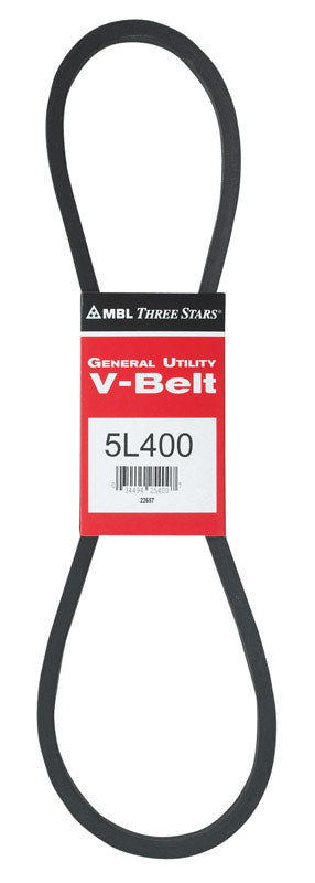Mitsuboshi FHP 5L400 Standard General Utility V-Belt 0.63 in. W X 40 in. L For Fractional Horsepower