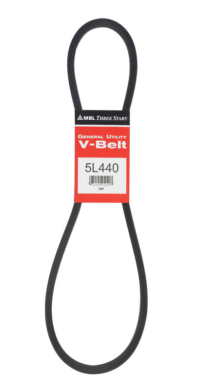Mitsuboshi FHP 5L440 Standard General Utility V-Belt 0.63 in. W X 44 in. L For Fractional Horsepower