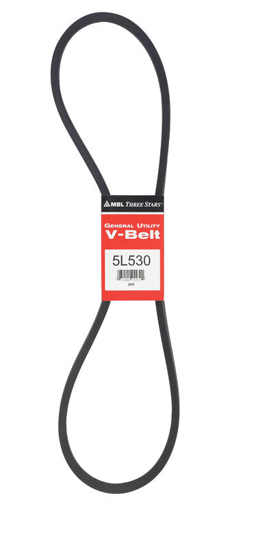 Mitsuboshi FHP 5L530 Standard General Utility V-Belt 0.63 in. W X 53 in. L For Fractional Horsepower