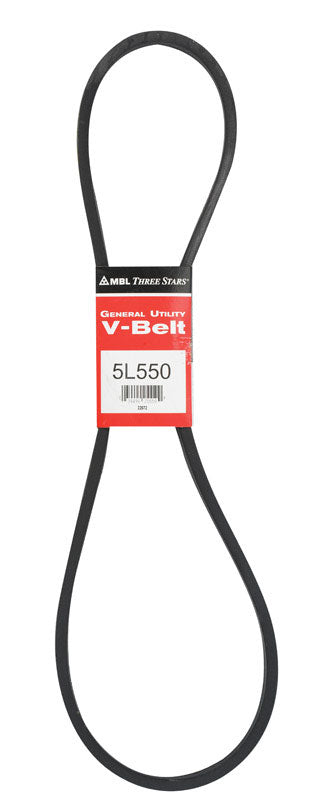 Mitsuboshi FHP 5L550 Standard General Utility V-Belt 0.63 in. W X 55 in. L For Fractional Horsepower