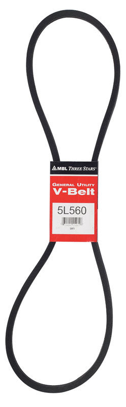 Mitsuboshi FHP 5L560 Standard General Utility V-Belt 0.63 in. W X 56 in. L For Fractional Horsepower