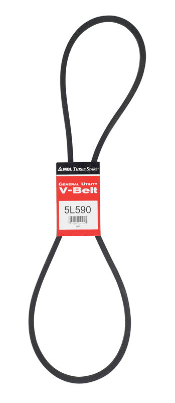 Mitsuboshi FHP 5L590 Standard General Utility V-Belt 0.63 in. W X 59 in. L For Fractional Horsepower