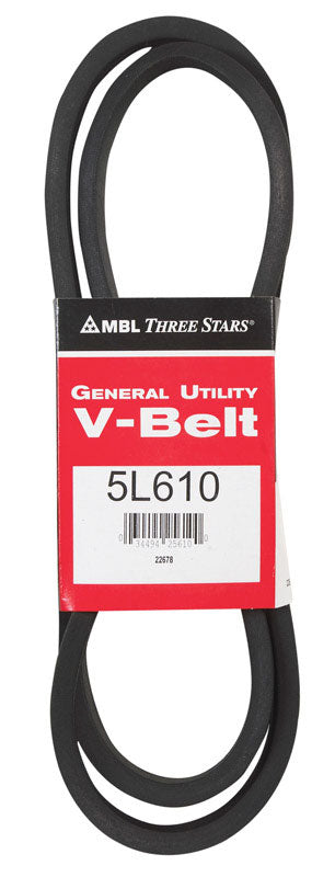 Mitsuboshi FHP 5L610 Standard General Utility V-Belt 0.63 in. W X 61 in. L For Fractional Horsepower