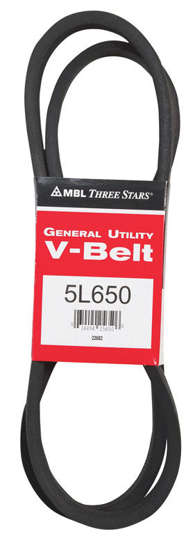 Mitsuboshi FHP 5L650 Standard General Utility V-Belt 0.63 in. W X 65 in. L For Fractional Horsepower