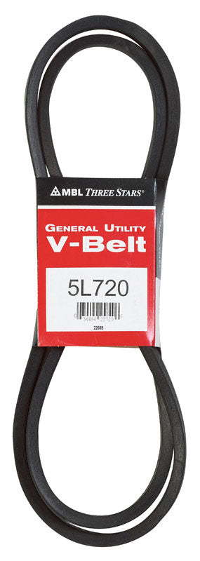 Mitsuboshi FHP 5L720 Standard General Utility V-Belt 0.63 in. W X 72 in. L For Fractional Horsepower