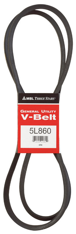 Mitsuboshi FHP 5L860 Standard General Utility V-Belt 0.63 in. W X 86 in. L For Fractional Horsepower