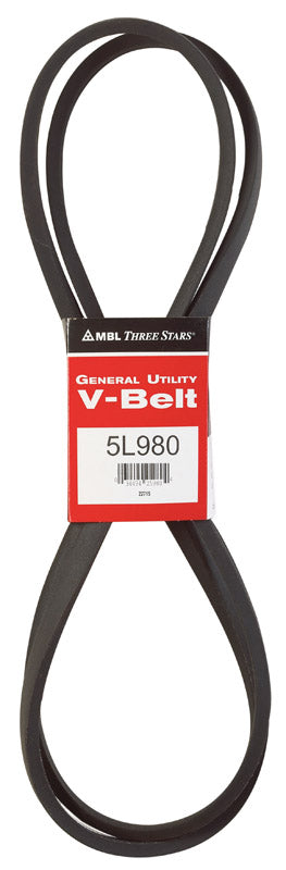 Mitsuboshi FHP 5L980 Standard General Utility V-Belt 0.63 in. W X 98 in. L For Fractional Horsepower