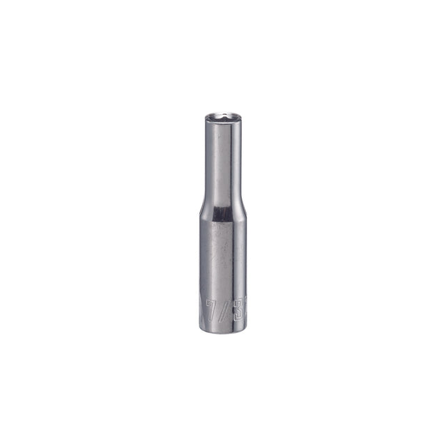 Craftsman 7/32 in. X 1/4 in. drive SAE 6 Point Deep Socket 1 pc