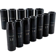 Craftsman 27 mm X 1/2 in. drive Metric 6 Point Deep Deep Impact Socket 12 pc