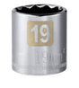 Craftsman 19 mm X 3/8 in. drive Metric 12 Point Standard Socket 1 pc
