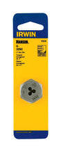 Irwin Hanson High Carbon Steel SAE Hexagon Die 6-32 1 pc